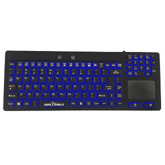 Seal Shield WASHABLE SILICONE KEYBOARD BLACK